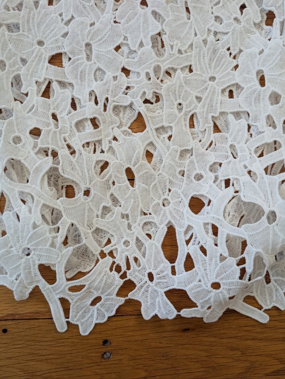 NWT 4Our Dreamers White Lace Crochet Cover-Up Shorts - Picture 3 of 5